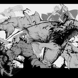 This is a pixiv picture whose title is Tigrex Bash.