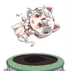 This is a pixiv picture whose title is 跳ねるミケちゃん.