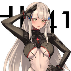 This is a pixiv picture whose title is HK416.