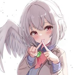 This is a pixiv picture whose title is おしゃべり禁止.