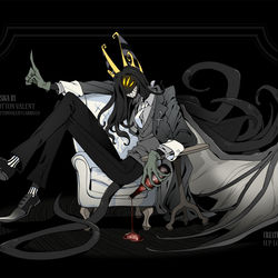 This is a pixiv picture whose title is Nyarlathotep.