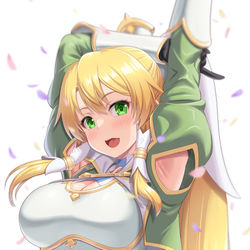 This is a pixiv picture whose title is 腋見せテラリアリーファちゃん.