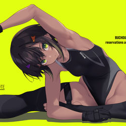 This is a pixiv picture whose title is 部長ちゃんフィギュア.