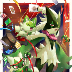 This is a pixiv picture whose title is マスカーニャ達のマジックショー.