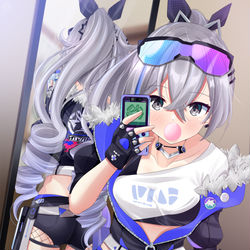 This is a pixiv picture whose title is 銀狼.
