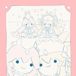This is a pixiv picture whose title is リトルツイン コヤンちゃんズ.