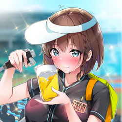 This is a pixiv picture whose title is 妄想 ビール売り子コルデー【FGO】.