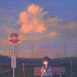 This is a pixiv picture whose title is 待ちぼうけの空.