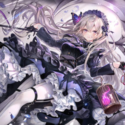 This is a pixiv picture whose title is 🖤.