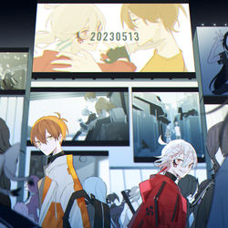 This is a pixiv picture whose title is 邂逅記念日2023.