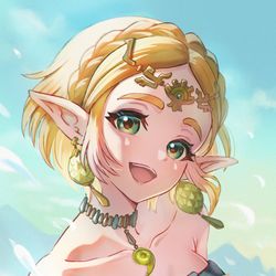 This is a pixiv picture whose title is ゼルダ姫.