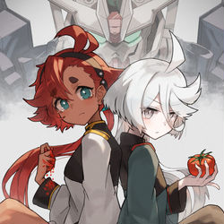 This is a pixiv picture whose title is スレッタ＆ミオリネ.