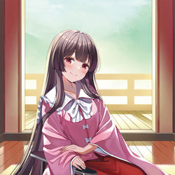This is a pixiv picture whose title is 月の姫.
