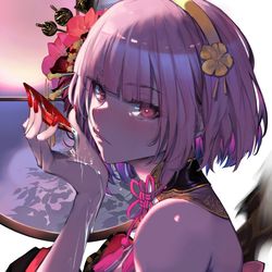 This is a pixiv picture whose title is mori calliope.