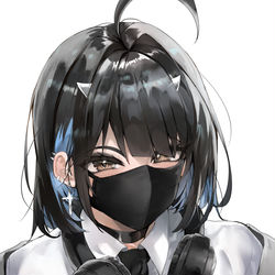 This is a pixiv picture whose title is Mask.