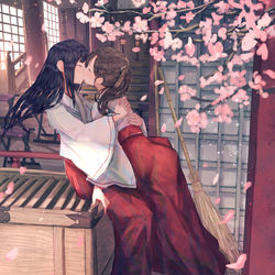 This is a pixiv picture whose title is 縁結び.