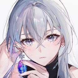 This is a pixiv picture whose title is 耳飾り.