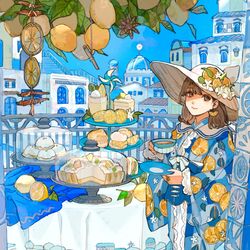 This is a pixiv picture whose title is レモンソルトの街にて.