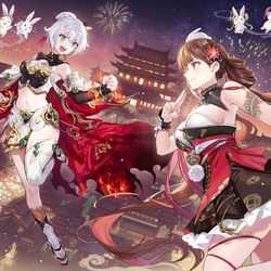 This is a pixiv picture whose title is キアナと素裳.