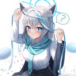 This is a pixiv picture whose title is シロコ 🎉.