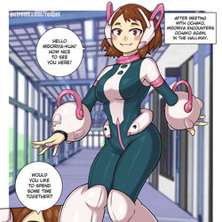 This is a pixiv picture whose title is 麗日お茶子??.