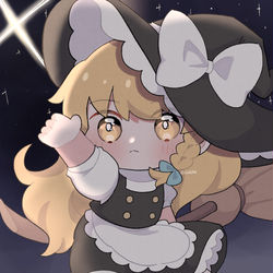 This is a pixiv picture whose title is 星に恋する魔法使い.