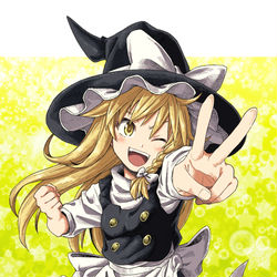 This is a pixiv picture whose title is 霧雨魔理沙.
