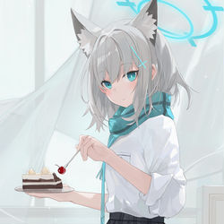 This is a pixiv picture whose title is シロコの誕生日.