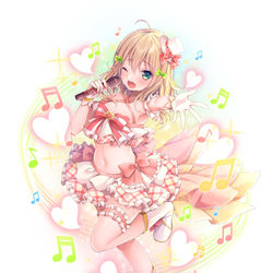 This is a pixiv picture whose title is 歌声届けっ♬.