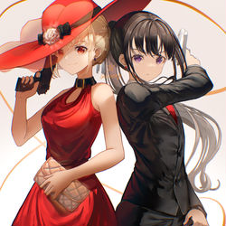 This is a pixiv picture whose title is 山葵のりこ＆蒲焼太郎.