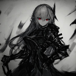 This is a pixiv picture whose title is Black Knight（Gothic）.