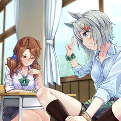 This is a pixiv picture whose title is ギャルウィークスカイ＆キング.