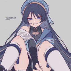 This is a pixiv picture whose title is ⚠流浪者性转②.