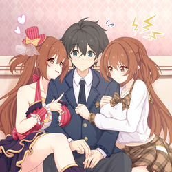 This is a pixiv picture whose title is 【skeb依頼】ノゾミンサンドイッチ.