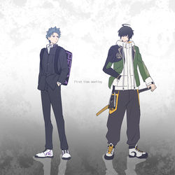 This is a pixiv picture whose title is 【腐】桑さに♂.