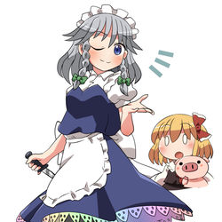 This is a pixiv picture whose title is かっこいいメイドのおねえさん.