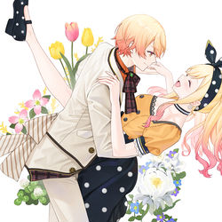 This is a pixiv picture whose title is 🧡💛.