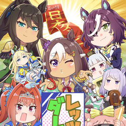 This is a pixiv picture whose title is 【新刊告知】ウマ娘新刊サンプル【プリステ30R】.