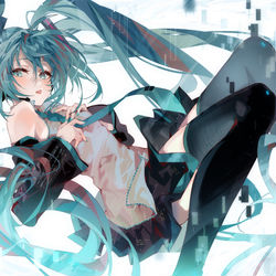 This is a pixiv picture whose title is 初音ミクの消失.