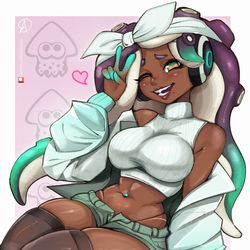 This is a pixiv picture whose title is イイダ marina.