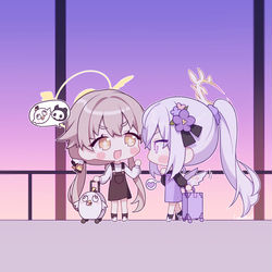 This is a pixiv picture whose title is 2人なら何処までも.