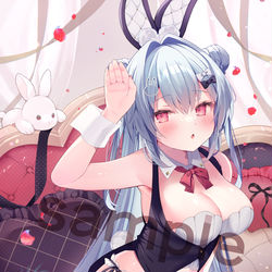 This is a pixiv picture whose title is 🐰.