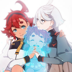 This is a pixiv picture whose title is 祝福 shukufuku.