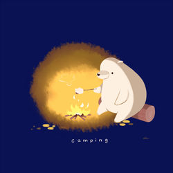 This is a pixiv picture whose title is 焼きマシュマロ.