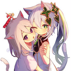 This is a pixiv picture whose title is ねこねこパイモンナヒーダ.
