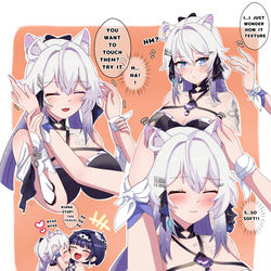 This is a pixiv picture whose title is you want to touch them?.