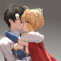 This is a pixiv picture whose title is The kiss.