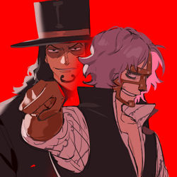 This is a pixiv picture whose title is op lucci, spandam 112.