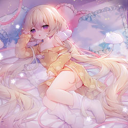 This is a pixiv picture whose title is 眠眠.
