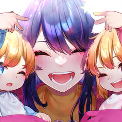 This is a pixiv picture whose title is 『うちの子きゃわ〜〜〜❤︎❤︎❤︎』.